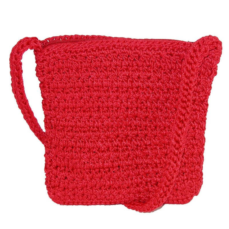 CTM Women's Crochet Crossbody Handbag, 1 of 5