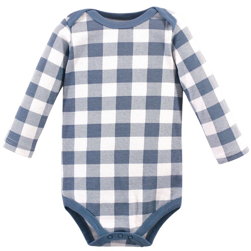 Hudson Baby Infant Boy Cotton Long-Sleeve Bodysuits 5pk, Little Bear, 5 of 8