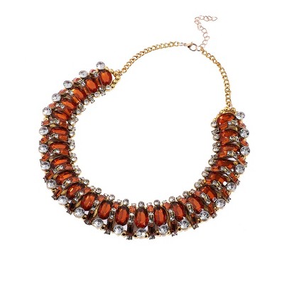 SOHI Women's Multicolour Party Statement Necklace