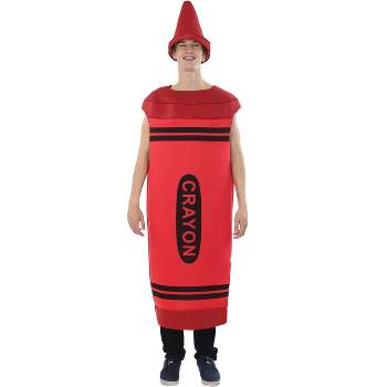 Men's Red Crayon Adult Costume One Size