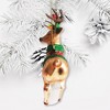 Festive Reindeer Glass Christmas Ornament Figurine| OrnamentallyYou - 4 of 4
