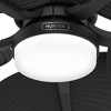 Hunter 52" Tropic View Ceiling Fan Matte Black with Light Kit - Energy Efficient DC Motor for Indoor/Outdoor Use - 3 of 4