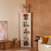 Sapphtopaz Bookcase with Storage, Farmhouse Display Cabinets with Storage, Bookshelf for Livingroom, Office - 4 of 4