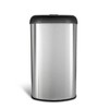 Nine Stars 13.2gal/50L Black Open Top Trash Can: Stainless Steel, Fingerprint-Resistant, Nonslip Base, Indoor Use - 3 of 4