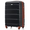 3 Pieces Spinner Wheels Luggage Set, 20-inch With USB Port, Expandable 24" And 28", 360-degree Rotating Wheels Suitcase - 2 of 4