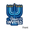 Big Dot of Happiness Hanukkah Menorah - Shaped Fill-In Invitations - Chanukah Holiday Party Invitation Cards with Envelopes - Set of 12 - 3 of 4