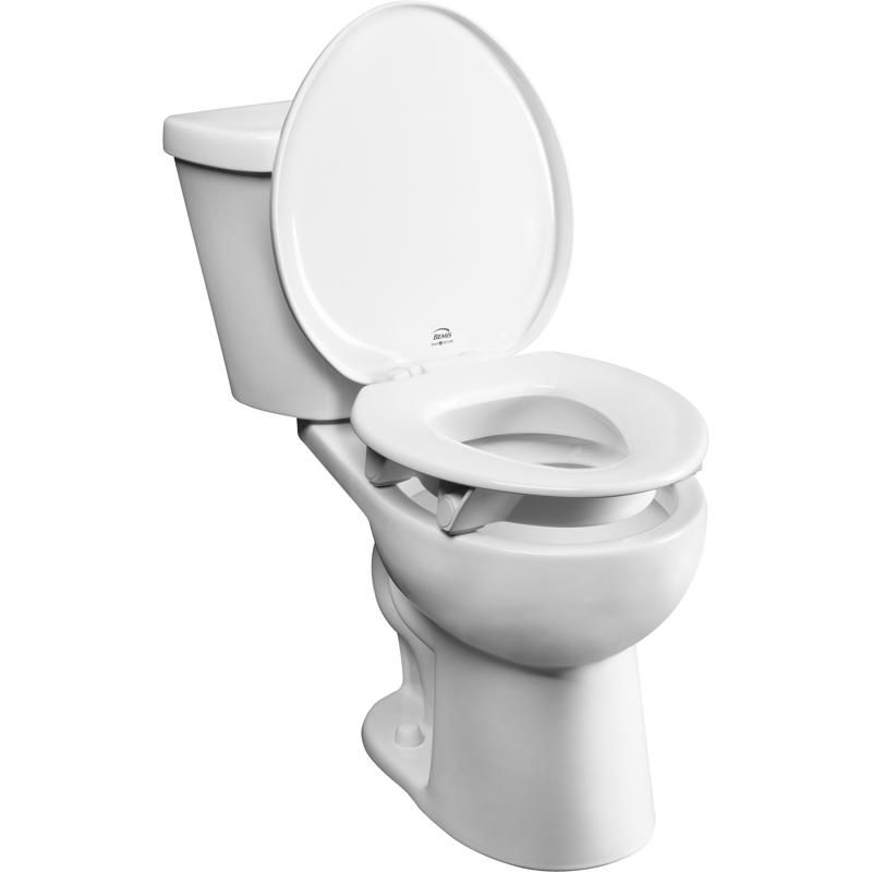 Bemis Independence Assurance Round White Plastic Toilet Seat (pack of 2), 1 of 2
