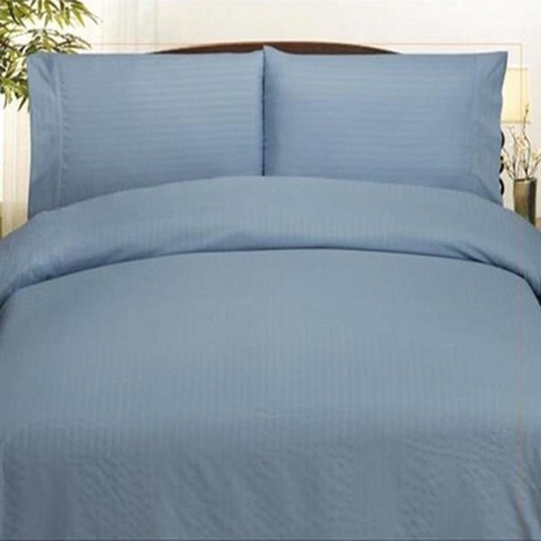 Ben&Jonah Designer Plush King 8 Piece Set: Embossed Dobby Stripe Microfiber Bed In A Bag -Sage main image 1