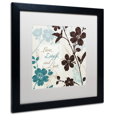Lisa Audit 'Botanical Touch Quote II' Matted Framed Art