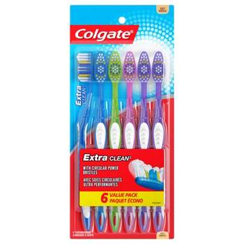 Colgate Extra Clean Full Head Soft Toothbrush - 6ct