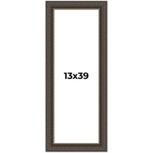 PosterPalooza | Panoramic Museum Brown Picture Frame - UV Acrylic, Foam Board Backing, Hanging Hardware - 1 of 4
