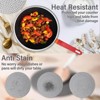 Itopfox Trivets Set of 4, Heat Resistant Hot Pads for Kitchen Countertops, Hot Pots and Pans, Farmhouse Style Table Protectors - 4 of 4