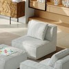 Dexmalle Beige Convertible Tofu Block Sofa Floor Sofa Bed Armrest Comfy Sofa Bed - 2 of 3