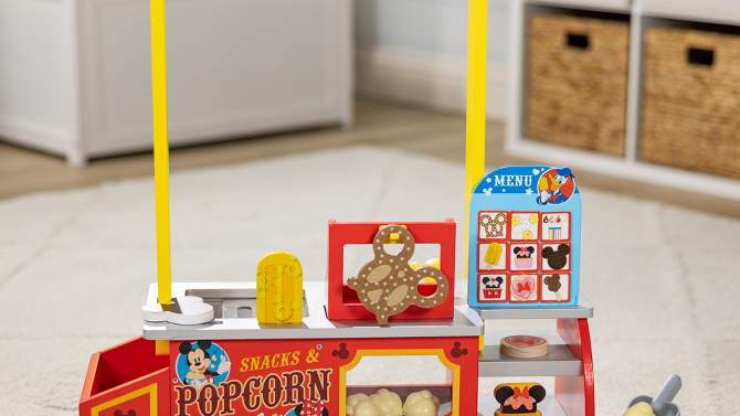 Melissa &#38; Doug Disney Snacks &#38; Popcorn Wooden Pretend Play Food Counter &#8211; 33pc, 2 of 13, play video
