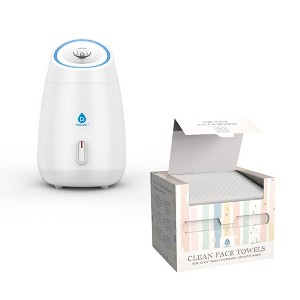 Glow & Go Skincare Essentials Bundle: Nano Facial Steamer + Clean Facial Towels - 1 of 4