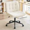 Furniliving Swivel Task and Office Chair, Faux Shearling - 2 of 4