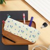 Unique Bargains Grid Print Pen Pouch for Office Organizer - 2 of 4