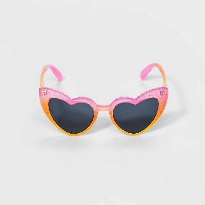 Kids' Heart Shape Sunglasses - Cat & Jack™ Pink