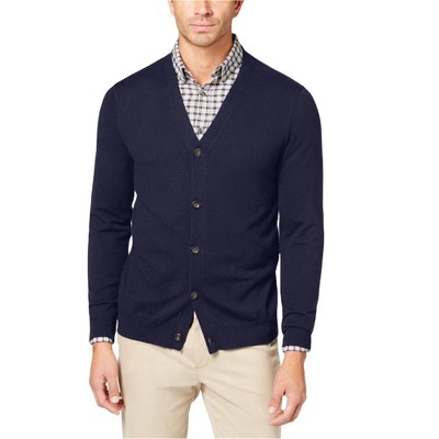 Club Room Mens 5 Button V Neck Cardigan Sweater