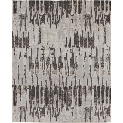 Vancouver Modern Abstract Ivory/Brown/Gray Area Rug