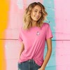 DALIX Heartly Ghost Embroidered Soft Cotton Short Sleeve T Shirt Womens - 2 of 4