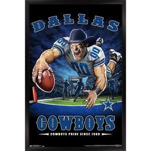 Trends International NFL Dallas Cowboys - End Zone 17 Framed Wall Poster Prints - 1 of 4