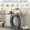 NicBex Console Table with Egg-Shaped Base,Stylish Entryway Table,Modern Couch Table for Living Room,Grey - 2 of 4
