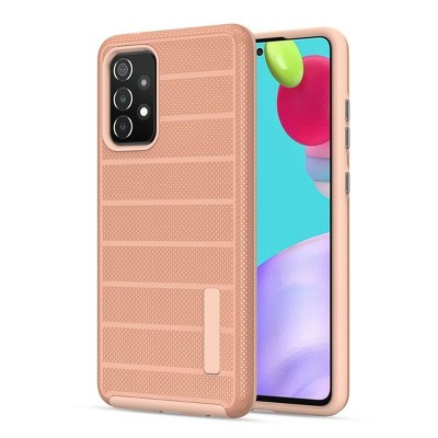 MyBat Fusion Protector Case Compatible With Samsung Galaxy A52 5G - Rose Gold Dots Textured / Rose Gold