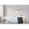 Elegant Lighting Hanson 2 lights bath sconce in polished nickel with frosted shade - 2 of 4