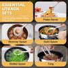 Itopfox 15-Piece Kitchen Cooking Utensils Set with Holder, Heat Resistant Food Grade Silicone Utensils for Nonstick Cookware, Dishwasher Safe - 4 of 4