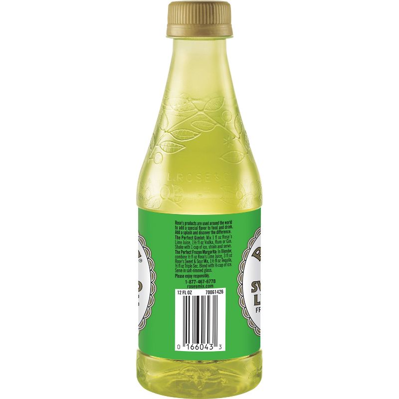 Rose's Sweetened Lime Juice - 12 fl oz Bottle, 5 of 7