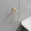BWE 3-Piece Bath Hardware Set with Towel Ring and 2pcs Towel Hooks and Mounting Hardware Wall Mount - 4 of 4