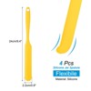 Unique Bargains Silicone Heat Resistant Non-Stick Long Handle Food Spatula for Jars 4 Pcs - 2 of 4