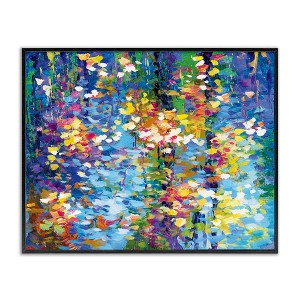 Stupell Industries Colorful Reflections Lake Flowers, 20" x 16" - 1 of 4