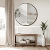 MAYEERTY Hanging Mirror Aluminum Alloy Thin Edge Black Round 35x35x1in - 2 of 4