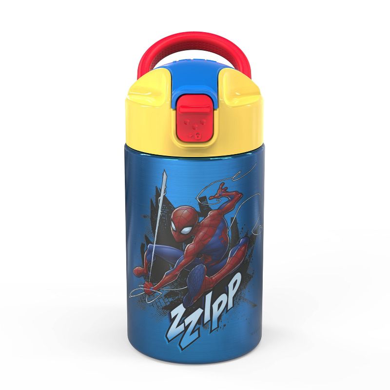 Spider-Man 14oz Stainless Steel Double Wall Valiant Bottle - Zak Designs, 1 of 5