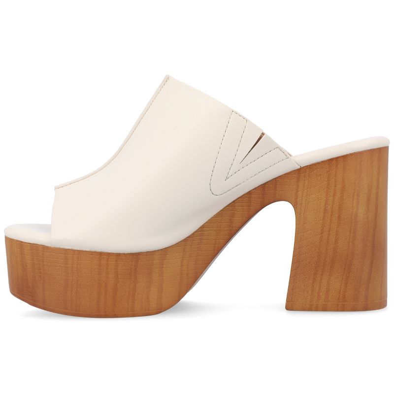 Journee Collection Womens Lorenza Tru Comfort Foam Platform Clog Open Toe Sandals, 3 of 11