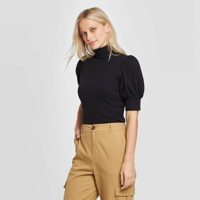 elbow sleeve turtleneck