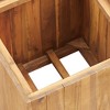 vidaXL Garden Raised Bed Flower Pot Plant Box Outdoor Solid Acacia Wood - 4 of 4