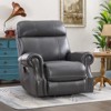 Bestier Genuine Leather Power Lift Recliner Chair with USB Port, Luxury Rocker Glider Recliners Sofa with Massage for Living Room Bedroom Home Theater - 2 of 4