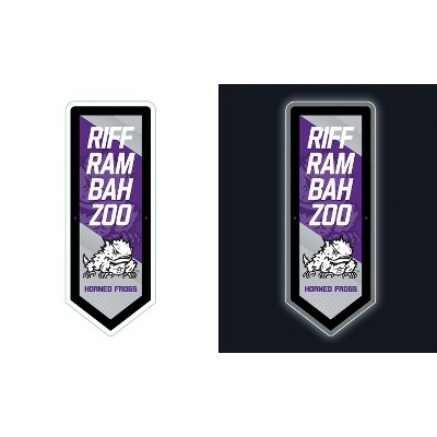 Evergreen Ultra-Thin Glazelight LED Wall Decor, Pennant, Texas Christian University- 9 x 23 Inches Made In USA