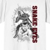 G.I. Joe Snake Eyes Men's White Crew Neck Short Sleeve T-shirt - 2 of 3