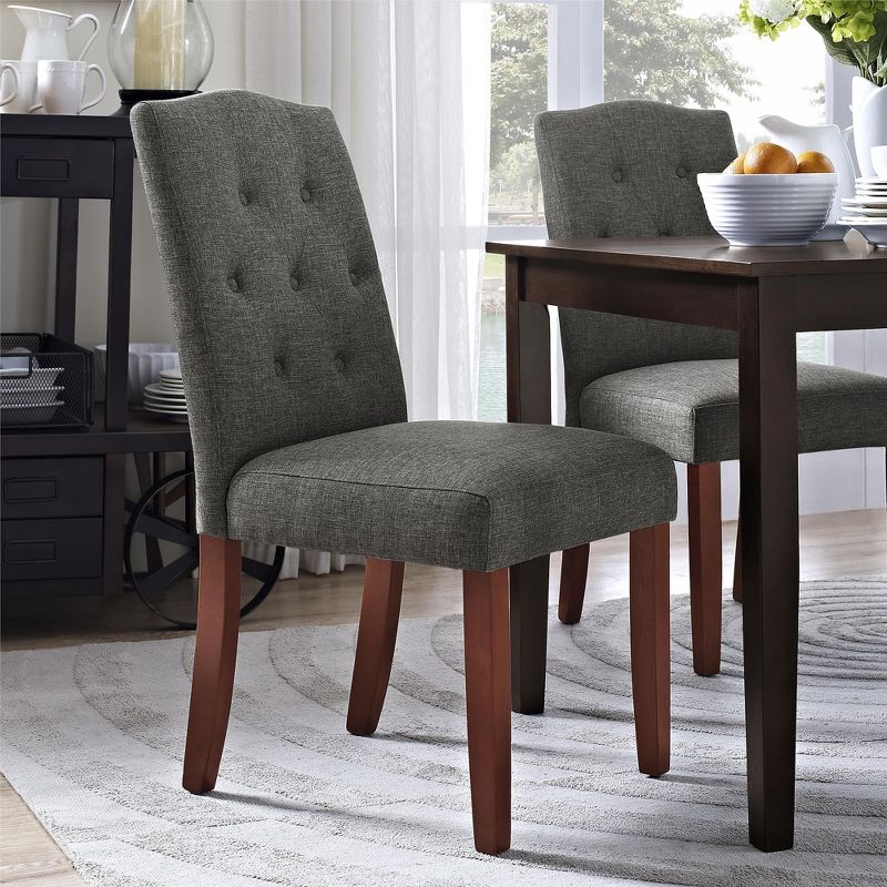 DHP Emilia Upholstered Tufted Dining Chair, 3 of 5