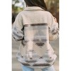 Women's Western Aztec faux-shearling Buttoned Coat - Sweet Lover Fashion - 3 of 4