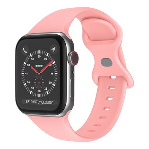 Link Apple Watch Compatible Soft Silicone Sport Band Waterproof Mens Womens For Series SE 7 6 5 4 3 2 1 - 1 of 4