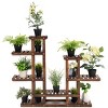 Tangkula Flower Display Wooden Garden 6Tier Plant Shelf - 2 of 4