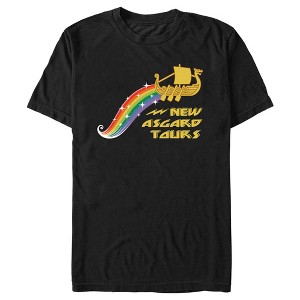 Men's Marvel: Thor: Love and Thunder New Asgard Tours Logo T-Shirt - 1 of 4