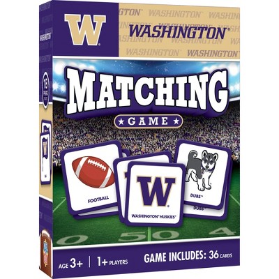 MasterPieces Sports Games - Washington NCAA Matching Game - Game for Kids and Family - Laugh and Learn