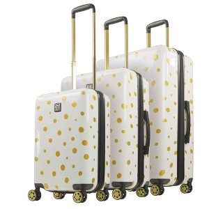 Ful Impulse Mixed Dots Hardside Spinner Luggage 3pc set - 1 of 4