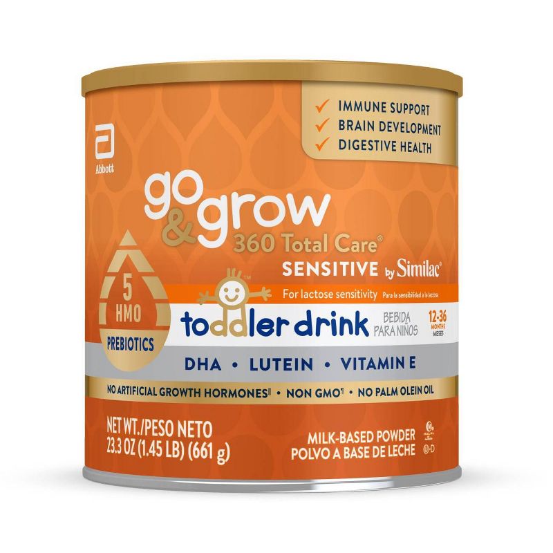 Similac Total Care 360 Go &#38; Grow Sensitive Non-GMO Powder Toddler Formula - 23.3oz, 1 of 12